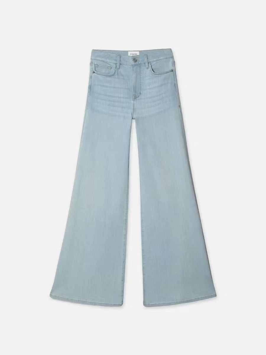 FRAME DENIM LONDON - LOS ANGELES (美品)27 FRAME High-rise wide-leg jeans | THE OUTNET